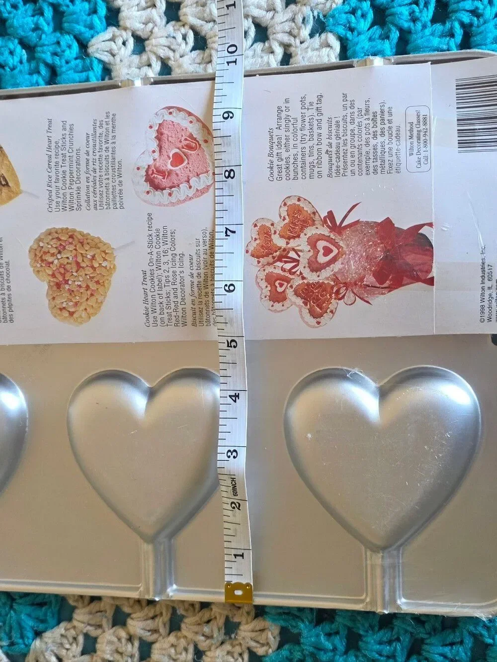 NWT Vintage 2007 Wilton Heart Lollipop Cookie Cake Treat Pan Valentines